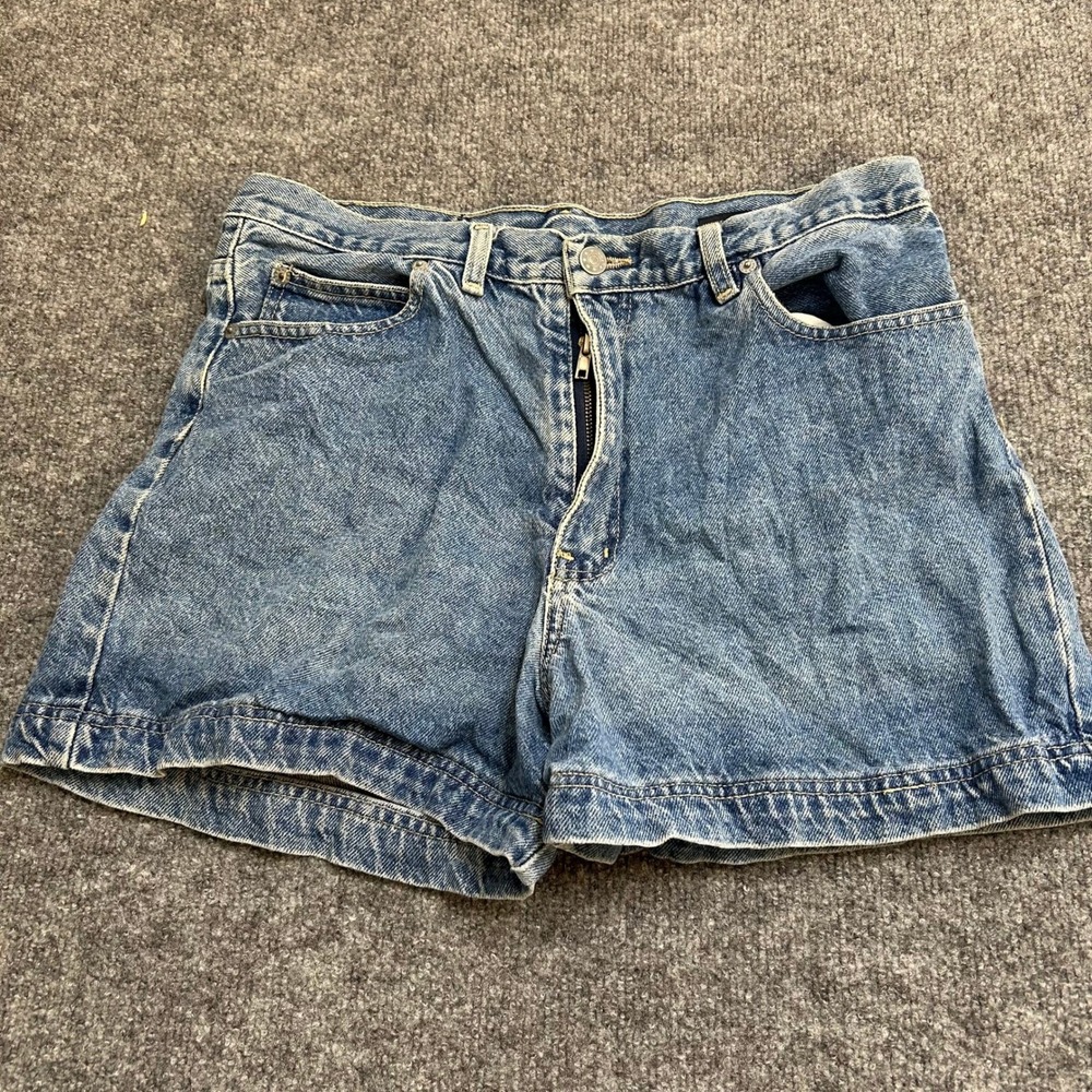 Bolero Denim Shorts Womens Size 13/14 Blue High Waisted Cotton Mom Shorts Casual